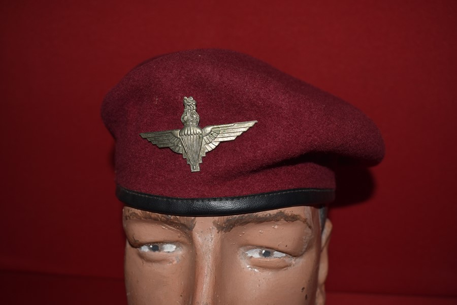 BRITISH PARACHUTE REGIMENT BERET 1960s-SOLD